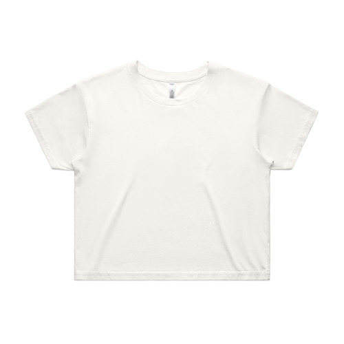 NATURAL wo's-crop-tee-natural